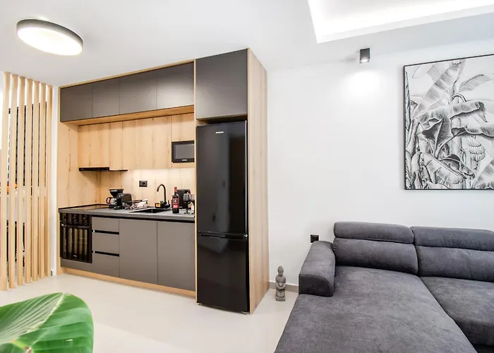 New Luxury Apartment Near Center With Garden View